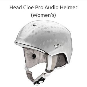 Womens HEAD Cloe Audio Ski Snow White Helmet size XS/S